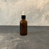 Dereceli Damlalıklı Amber Cam Şişe 50ml