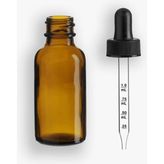 Dereceli Damlalıklı Amber Şişe 30ML