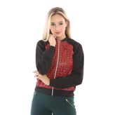 Deri Fermuarlı Mont | Mnt31789 Bordo