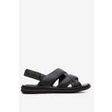 Dericlub 1241 Siyah Erkek Çapraz Bantlı Sandalet