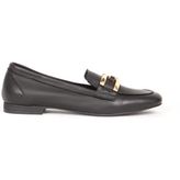 Dericlub 7909 Gerçek Deri Kadın Loafer - Siyah