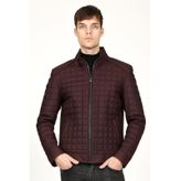 Dericlub E-1203 Bordo Gerçek Deri Erkek Kaban