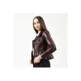 Dericlub YB-2120 Gerçek Deri Camel Antik Kadın Mont