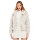 Derimod Melrose Teddy Deri Mont Kadın