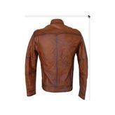 Derimont Deri Erkek Taba Deri Mont - 2XL