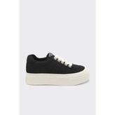 Derinet Günlük Comfort Taban Kadın Sneaker - Siyah - Bej