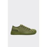 Derinet Lastik Bağcıklı Kadın Sneaker - Haki