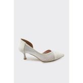 Derinet Melina Kısa Topuklu Stiletto - Sedef