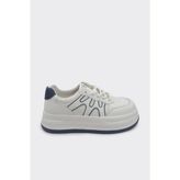 Derinet Yüksek Taban Günlük Kadın Sneaker - Mavi