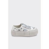 Derinet Yüksek Taban Kadın Sneaker - Bej