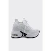Derinet Yüksek Taban Kadın Sneaker - Beyaz