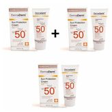 DermaDerm Sun Protection SPF 50 3x100 ml Krem