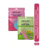 Dermokil Yoğun Nemlendirici Ayak Maskesi 30 ml + Onarıcı El Maskesi 30 ml 2'li Set