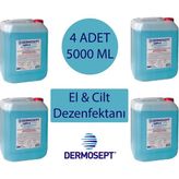 Dermosept Handplus El Dezenfektanı 5000 ml x 4 Adet - 20 lt