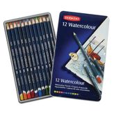 Derwent 32881 Watercolour 6,9 mm Sulandırılabilir 12 Li Kuru Boya Kalemi