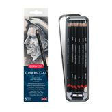 Derwent 6'lı Charcoal Füzen Kalem Seti