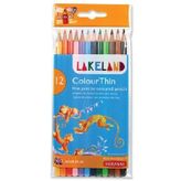 Derwent Lakeland ColourThin 12 Renk Kuru Boya