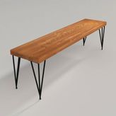 Deryawood Masif Ahşap 37x100x45 cm Rhea Bank
