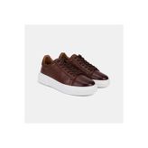Desa Erkek Taba Bağcıklı Kalın Tabanlı Deri Sneaker