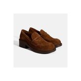 Desa Kadın Taba Topuklu Süet Loafer