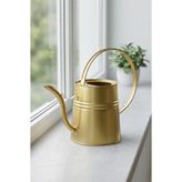 Desen Dekorasyon Sophia 2 Litre Metal Çiçek Saksı Sulama Kabı Altın - Modern Dekoratif Çok Amaçlı Sulak