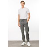 Desen Triko Erkek Cepleri Fermuarlı Eşofman Altı Antra/Melanj Beden;2XL,Renk;Antra/Melanj