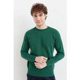 Desen Triko Erkek Sıfır Yaka Basic Yün Kazak 23525 Ö. Başı
