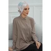 Desenli Çapraz Güllü Bone,B-26YD Desen 30