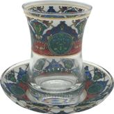 Desenli Çay Bardağı Seti
