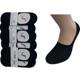Design 6'lı Erkek Bambu Babet Çorap - 41 - 45 - Siyah