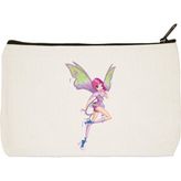 designedfy Clutch Winx Tecna Baskılı Bez Makyaj Çantası
