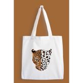 Designedfy Leopar Baskılı Bez Çanta, Tote Bag