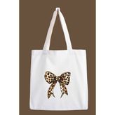 designedfy Leopar Kurdele Baskılı Bez Çanta, Tote Bag