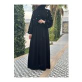 destan tekstil SİYAH PAPATYALI FERACE