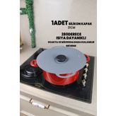 Destpak 31 CM Silikon Tencere Tava Kapağı - Güçlü Vakum - Hızlı Pişirme - Ocak, Mikrodalga Buzdolabı