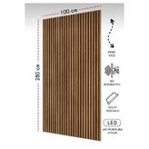 DETAYPOLİURETAN 100x280 mdf keçeli akustik duvar paneli Teak