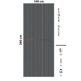 DETAYPOLİURETAN Mdf Ahşap Akustik Duvar Paneli 100x280 Cm ( Antrasit ) /