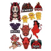 Devil Şeytan Sticker Set 13 Parça Telefon, Tablet, Defter, Laptop Sticker