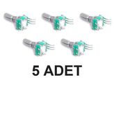 Devremarkt 5 Adet EC11 Rotary Encoder Butonlu EC11 Enkoder 360 Derece Dijital Potansiyometre Arduino Menü Kontrol