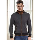Dewberry 9021 Diagonal Antrasit Erkek Sweatshirt