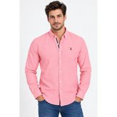 Dewberry G974 Erkek Gömlek Pembe (2) Pamuklu Günlük ve Ofis