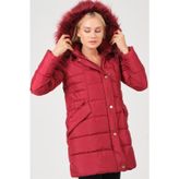Dewberry Z6745 Bordo Kadın Kaban
