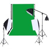 Deyatech Full Set (yeşil Fon+stand+softbox Set)