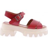 DGN 144 Kadin Kalin Taban Çapraz Bantli Sandalet - Bordo