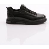 DGN 2045 Erkek Düz Taban Sneaker - Siyah