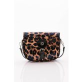 DGN 3052 Sarı Leopar Kadın Fitilli Çanta