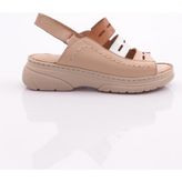 Dgn 326 Kadin Cirtli Sandalet - Bej
