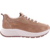 Dgn 444 Kadin Kalin Taban Sneakers Ayakkabi - Karamel