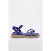 DGN 535 Saks Kadın Çapraz Silver Taşlı Sandalet