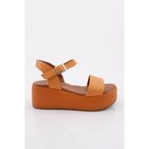 DGN 6002 Kadin Kalin Taban Sandalet - Orange